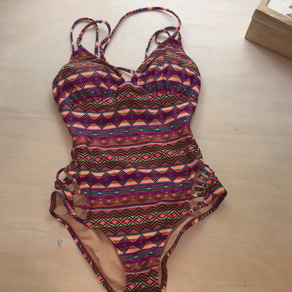 patterned cutout swimsuit from target